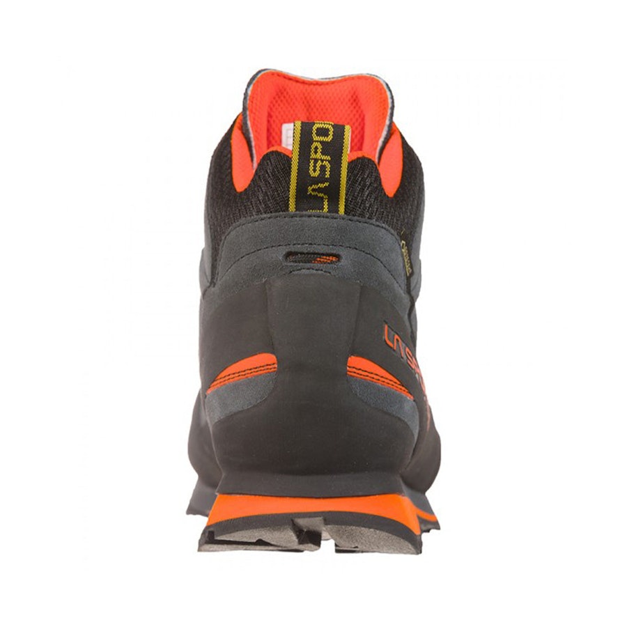 La Sportiva Boulder X Mid Men's Approach Shoes Carbon/Flame EU:43 / UK:09 / Mens US:10
