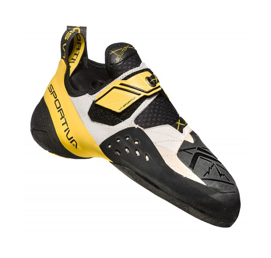 La Sportiva Solution Men's Climbing Shoes Black & Yellow EU:42.5 / UK:8.5 / Mens US:9.5