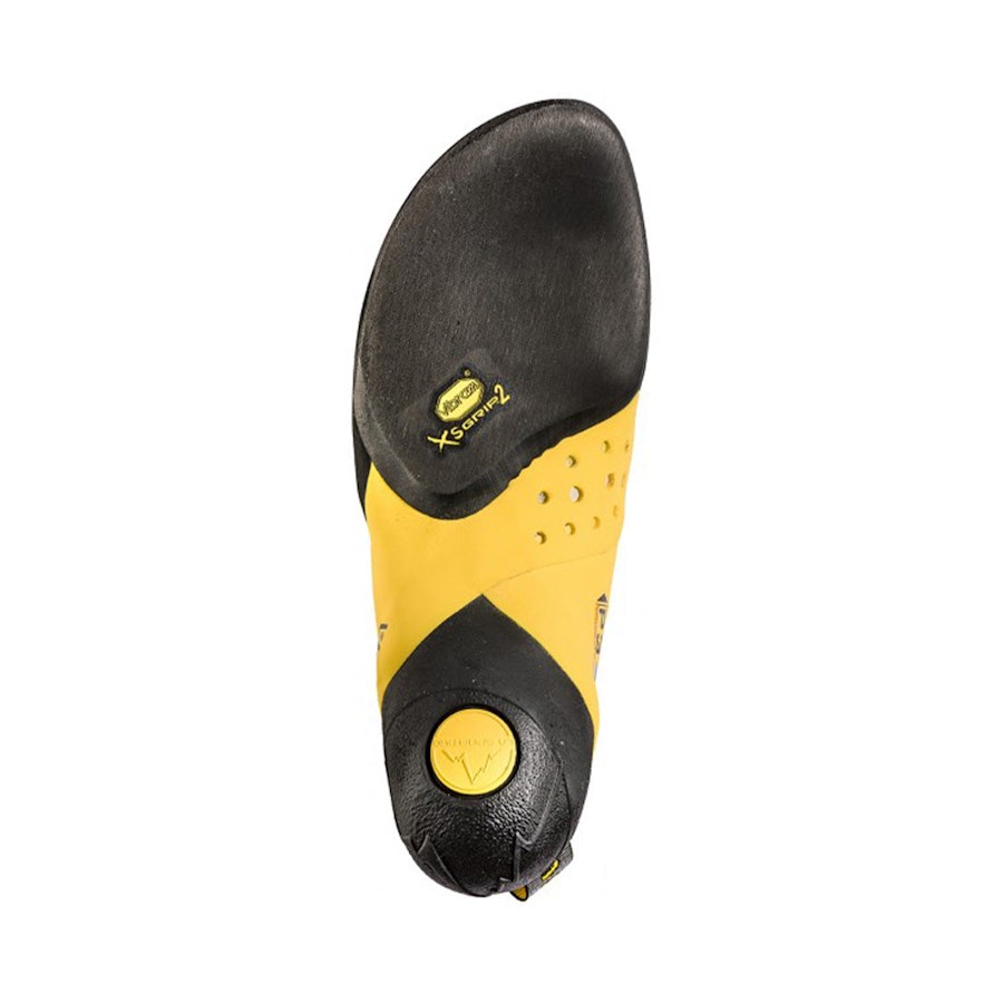 La Sportiva Solution Men's Climbing Shoes Black & Yellow EU:42 / UK:08 / Mens US:09