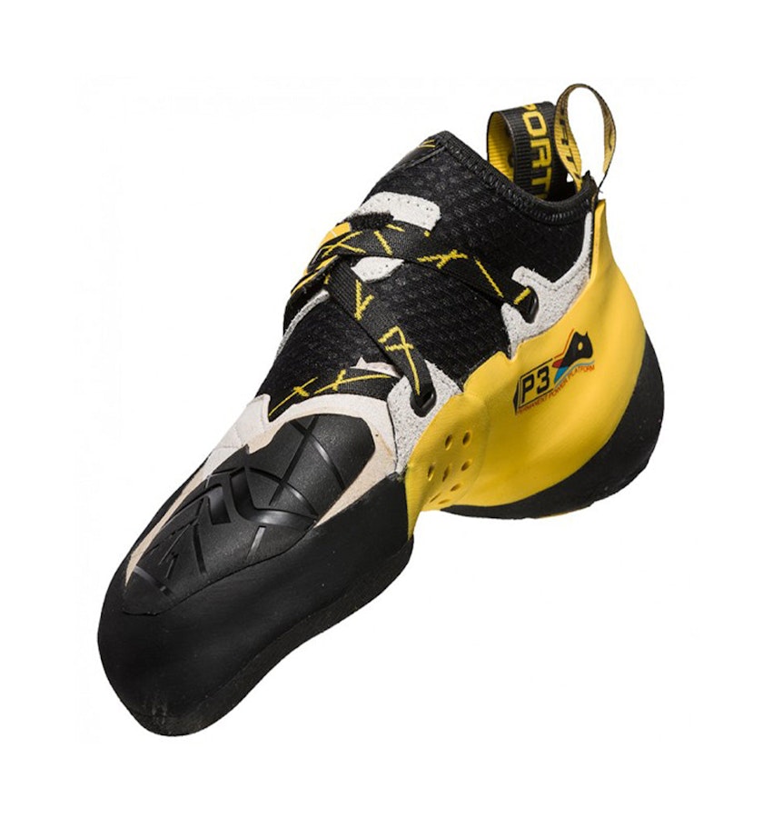 La Sportiva Solution Men's Climbing Shoes Black & Yellow EU:43 / UK:09 / Mens US:10