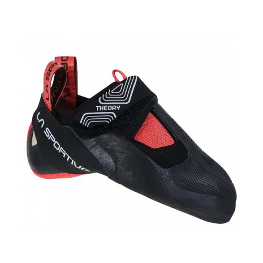 La Sportiva Theory Women's Climbing Shoes Black/Hibiscus EU:41 / UK:7.5 / Womens US9.5