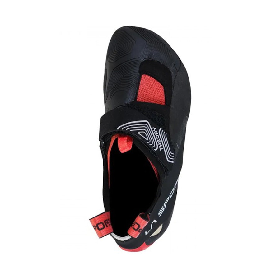 La Sportiva Theory Women's Climbing Shoes Black/Hibiscus EU:38 / UK:05 / Womens US07