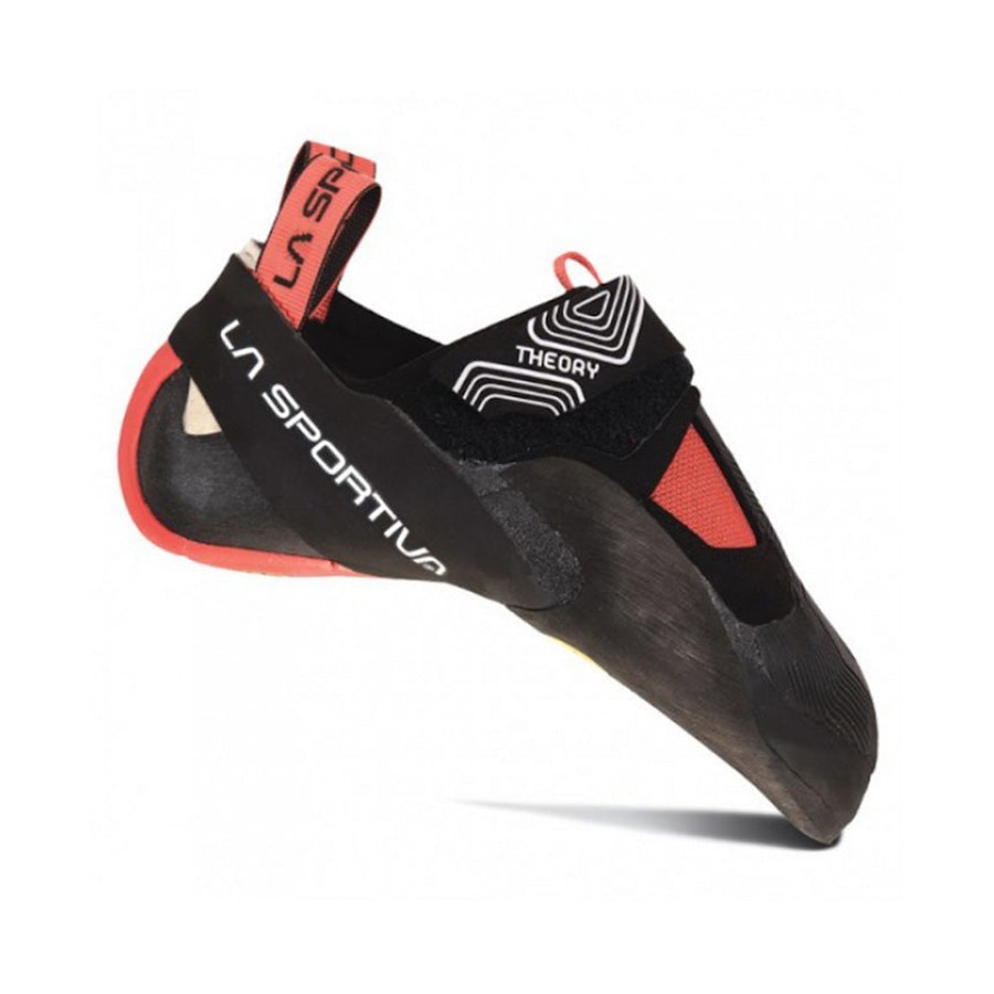 La Sportiva Theory Women's Climbing Shoes Black/Hibiscus EU:41.5 / UK:7.5 / Womens US9.5
