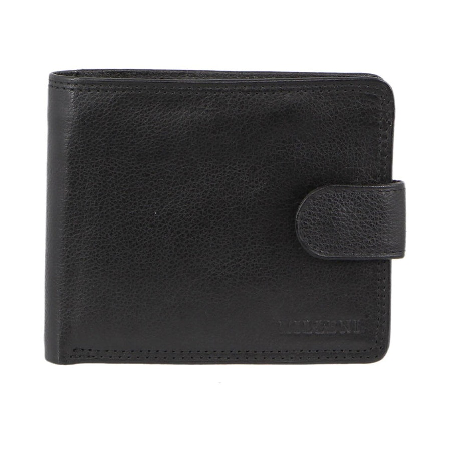 Milleni Remi Men's Leather RFID Wallet Black Black