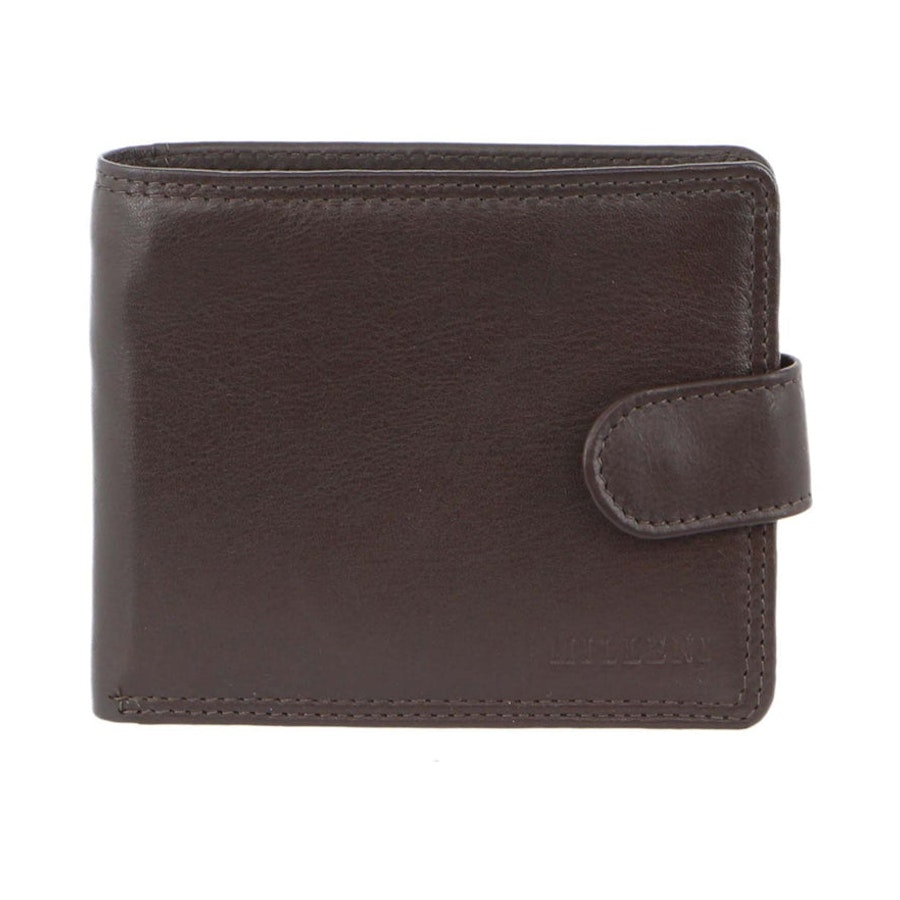 Milleni Remi Men's Leather RFID Wallet Brown Brown
