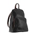Milleni Anya Women's Leather Twin Zip Backpack Black/Chestnut