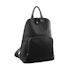 Milleni Anya Women's Leather Twin Zip Backpack Black