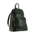 Milleni Anya Women's Leather Twin Zip Backpack Emerald/Chestnut