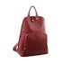 Milleni Anya Women's Leather Twin Zip Backpack Red