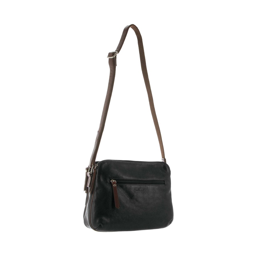 Milleni Grace Women's Leather Crossbody Bag Black/Chestnut Black/Chestnut