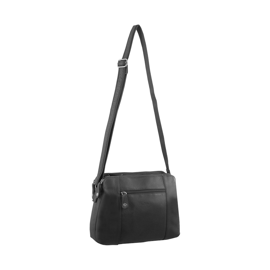 Milleni Grace Women's Leather Crossbody Bag Black Black
