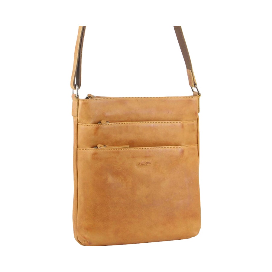 Milleni Flora Women's Leather Crossbody Bag Caramel Caramel