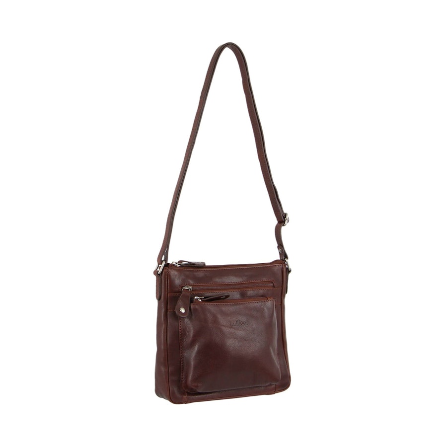 Milleni Marie Women's Leather Crossbody Bag Chestnut Chestnut