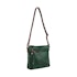 Milleni Marie Women's Leather Crossbody Bag Emerald/Chestnut
