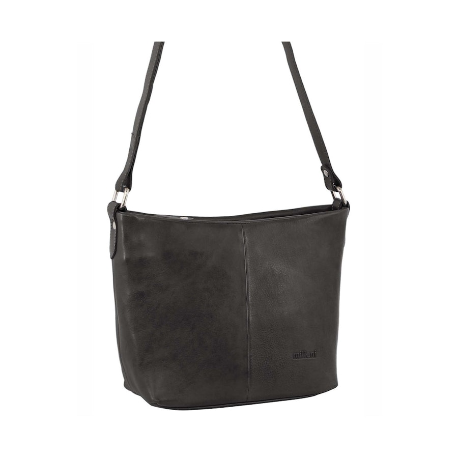 Milleni Evie Women's Leather Crossbody Bag Black Black