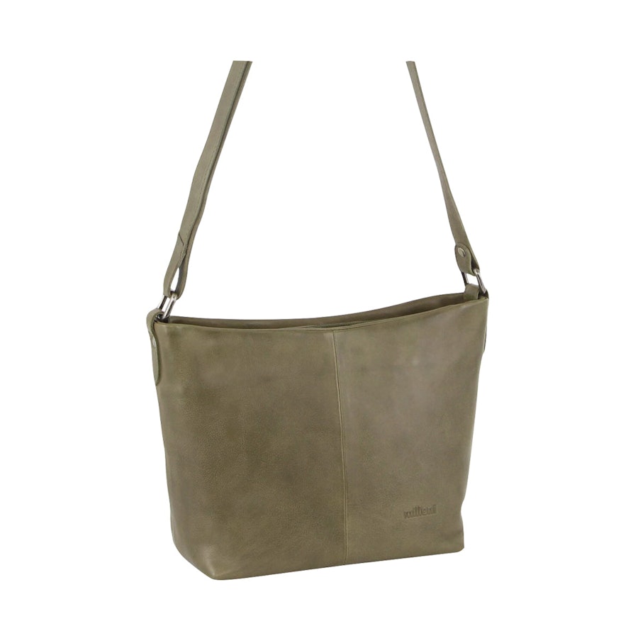 Milleni Evie Women's Leather Crossbody Bag Olive Olive