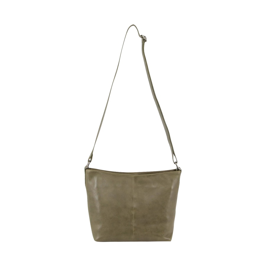 Milleni Evie Women's Leather Crossbody Bag Olive Olive