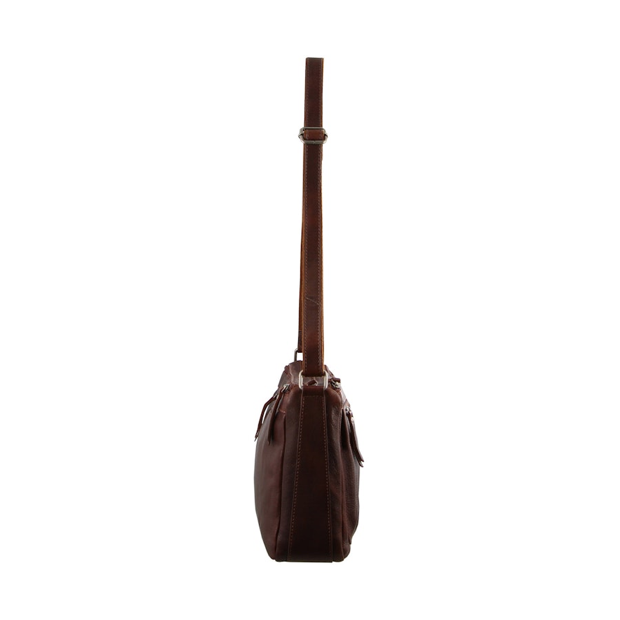 Milleni Caroline Women's Leather Crossbody Bag Chestnut Chestnut