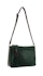 Milleni Caroline Women's Leather Crossbody Bag Emerald/Chestnut