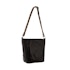 Milleni Taylor Women's Leather Crossbody Bag Black/Chestnut