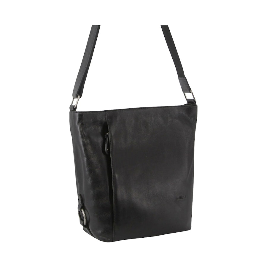 Milleni Taylor Women's Leather Crossbody Bag Black Black