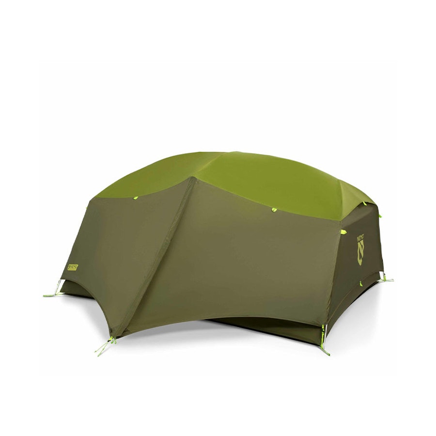 Nemo Aurora 3 Person Backpacking Tent & Footprint Green Green