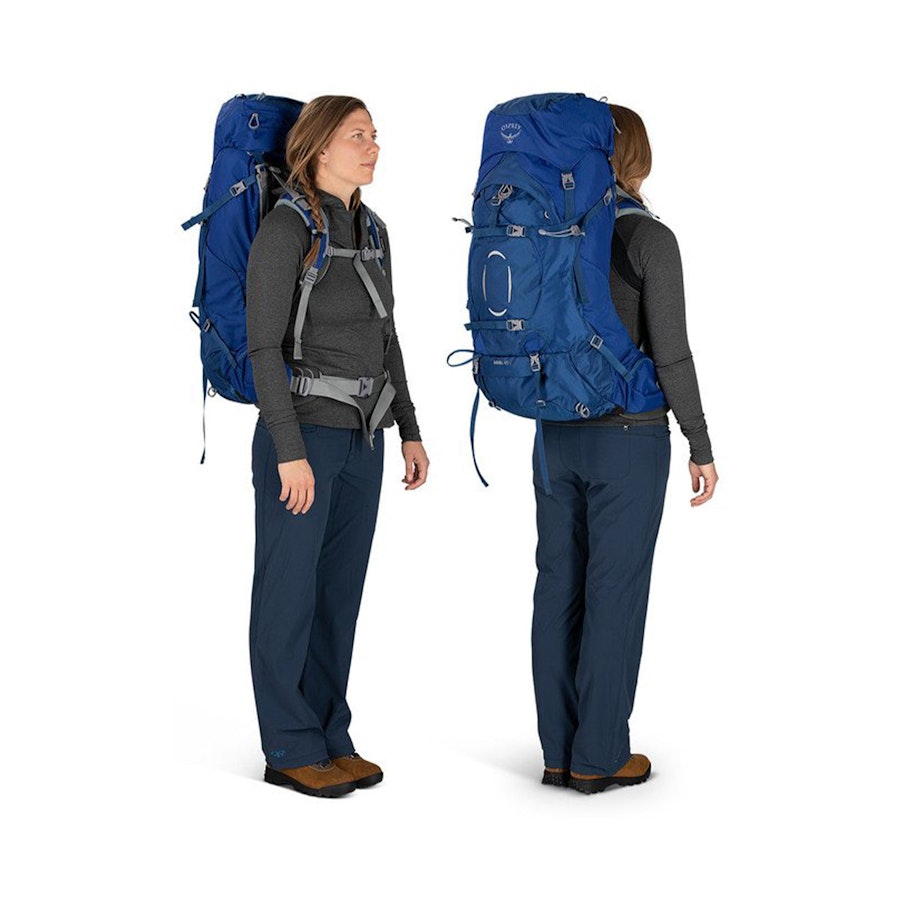 Osprey Ariel 65 Extra Small/Small Women's Mountaineering Backpack Ceramic Blue Ceramic Blue