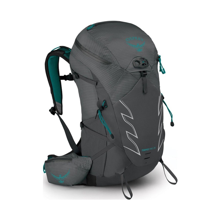 Osprey Tempest Pro 28 Medium/Large Women's Hiking Backpack Titanium Titanium