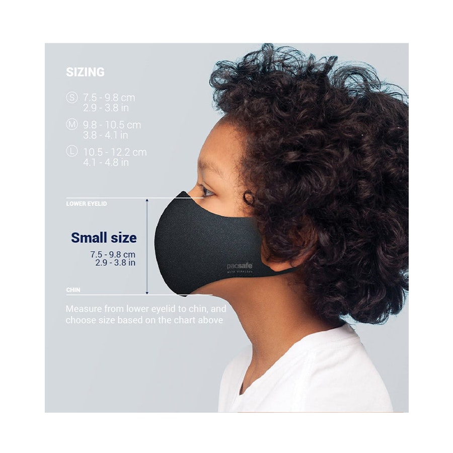 Pacsafe Protective & Reusable ViralOff Face Mask Alo Gray Default Title