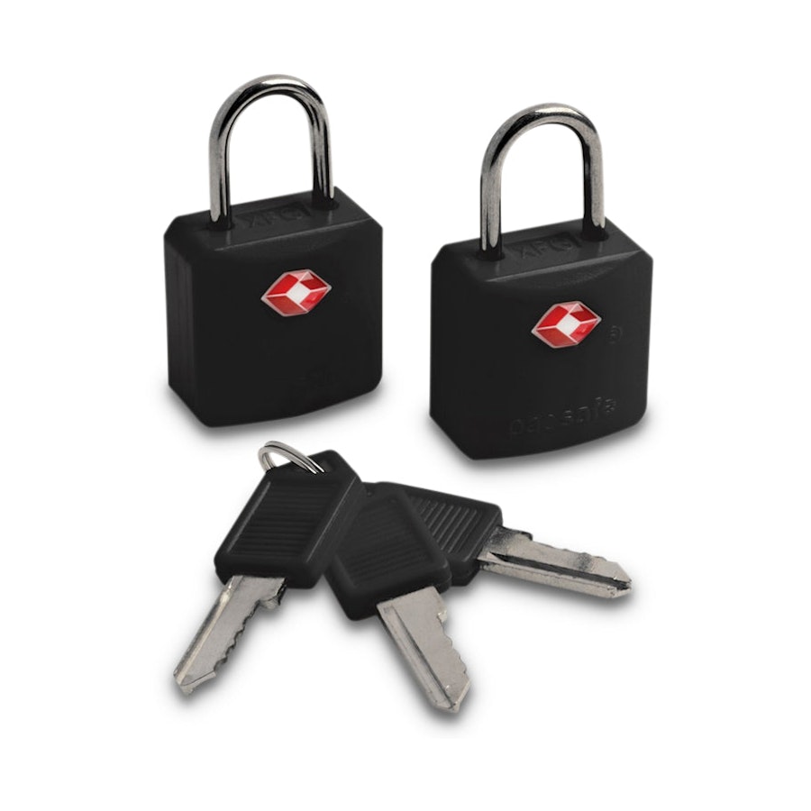 Pacsafe Prosafe 620 TSA Accepted Luggage Locks - 2 Pack Black Black