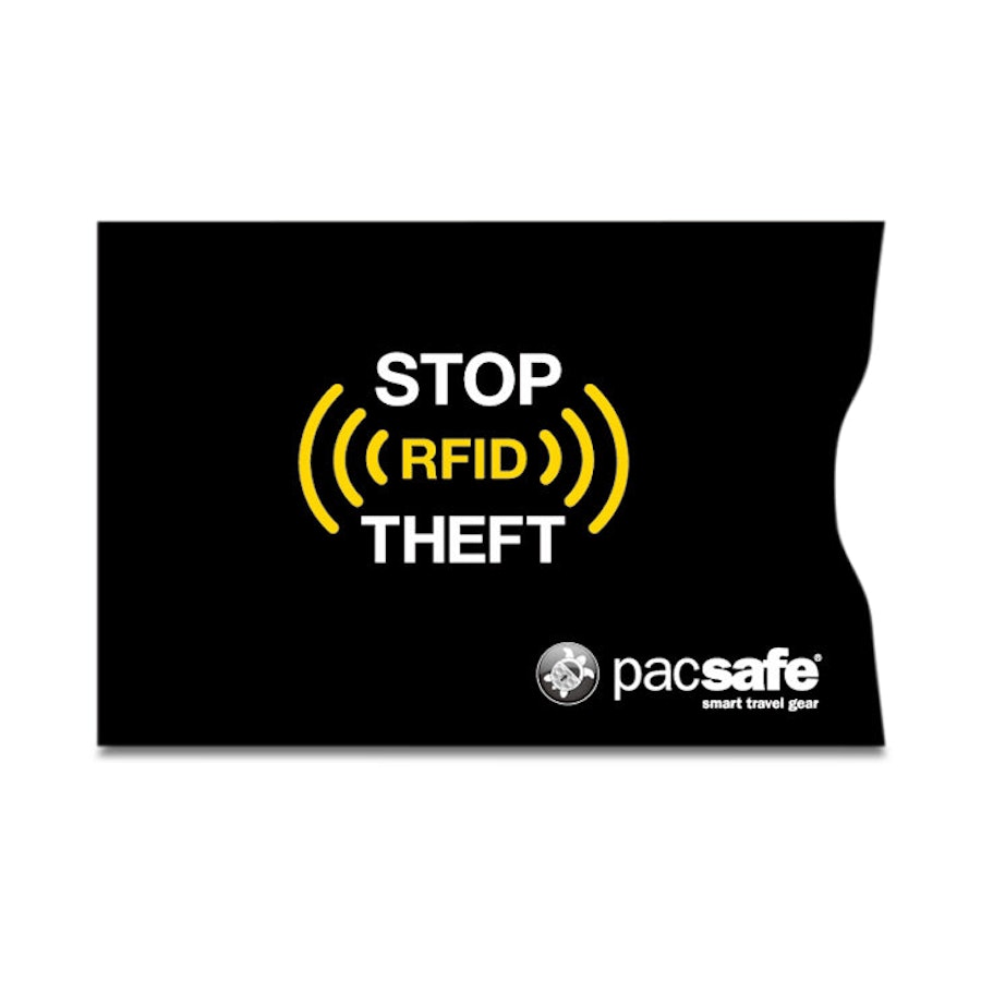 Pacsafe RFIDsleeve 25 RFID-Blocking Credit Card Sleeve - 2 Pack Black Black