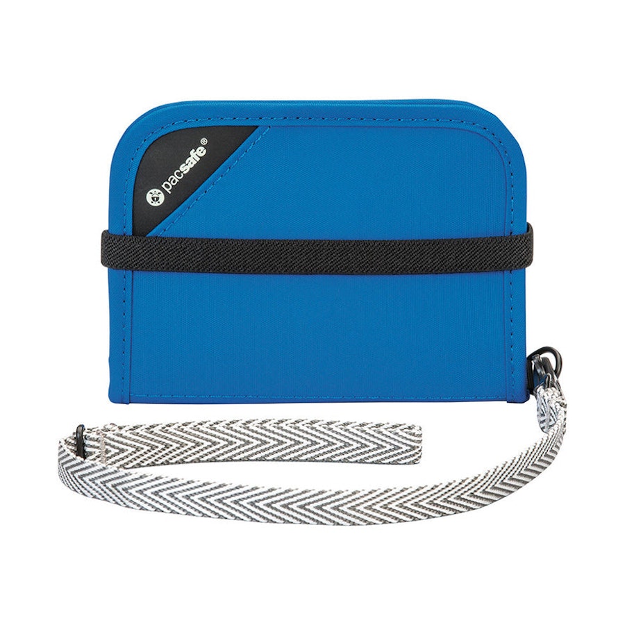 Pacsafe RFIDsafe V50 RFID Blocking Compact Wallet Blue Blue