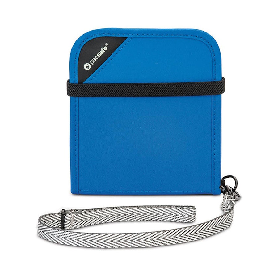 Pacsafe RFIDsafe V100 Anti-Theft RFID Blocking Wallet Blue Blue