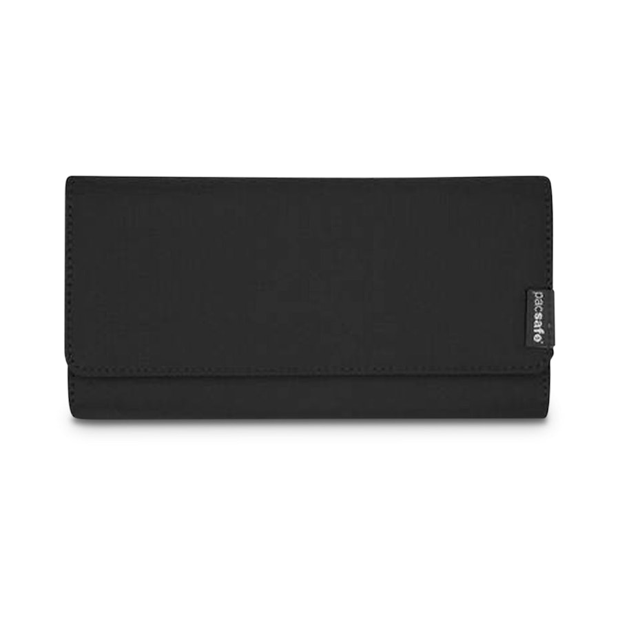 Pacsafe RFIDsafe LX200 RFID Blocking Clutch Wallet Black Black