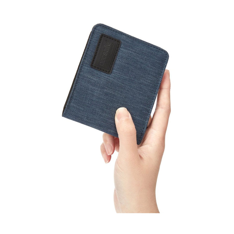 Pacsafe RFID Blocking Bifold Wallet Dark Denim Dark Denim