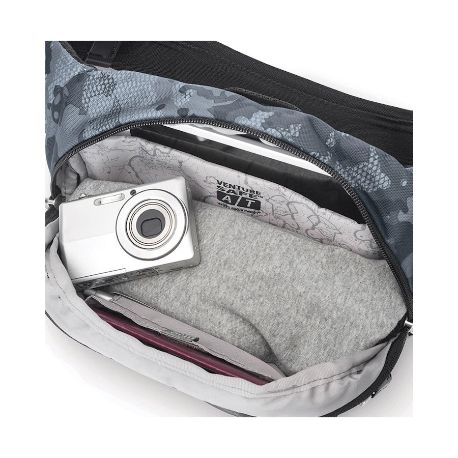 Pacsafe Vibe 100 Anti-Theft Compact Hip Pack RFID Grey Camo Grey Camo