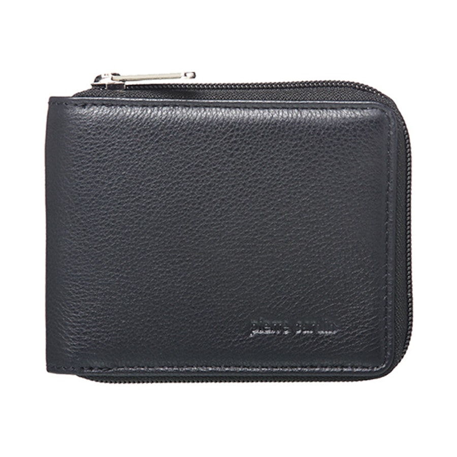 Pierre Cardin Woody Men's Italian Leather Wallet Black Black