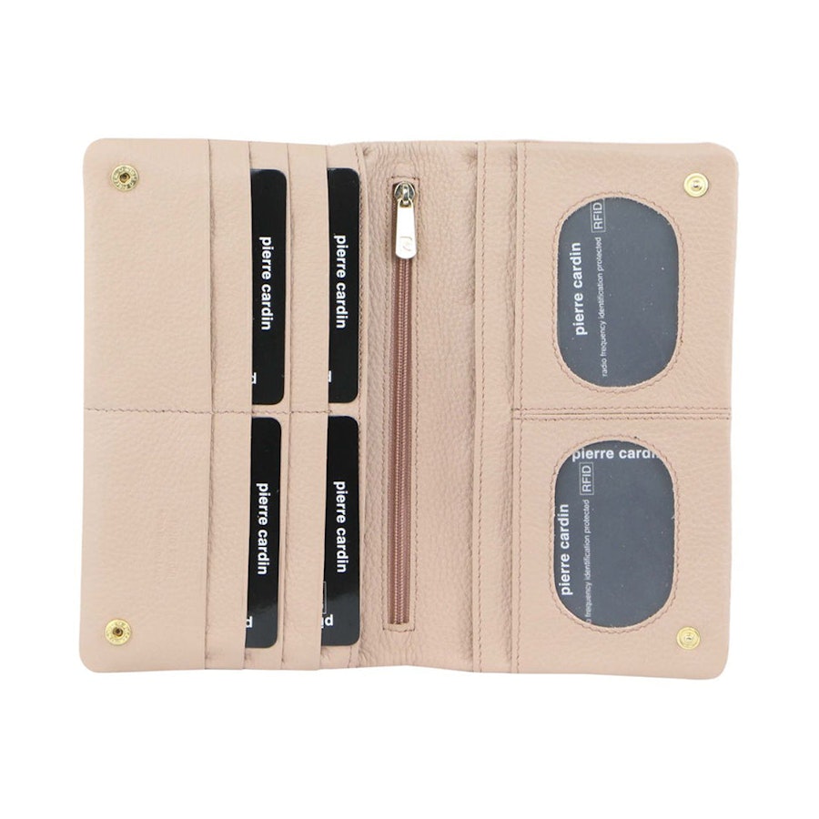 Pierre Cardin Willow Women's Italian Leather RFID Wallet Blush Blush