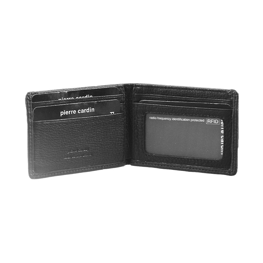 Pierre Cardin Rocco Men's Italian Leather RFID Wallet Black Black