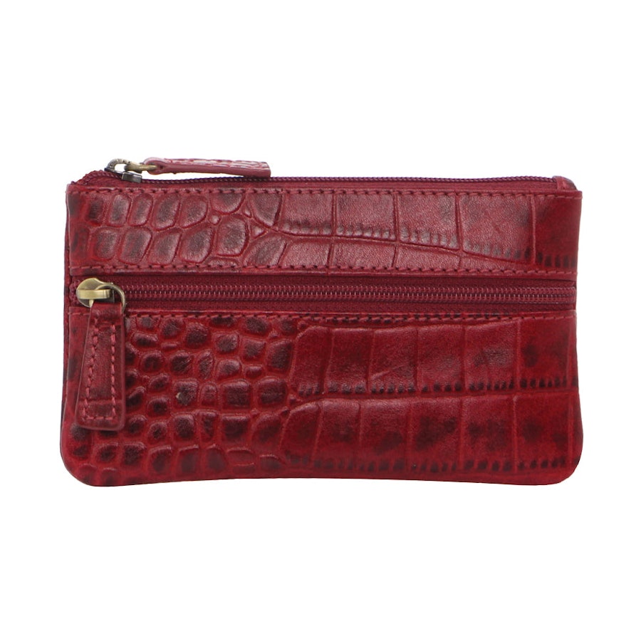 Pierre Cardin Tiana Italian Leather Coin Purse Red Red