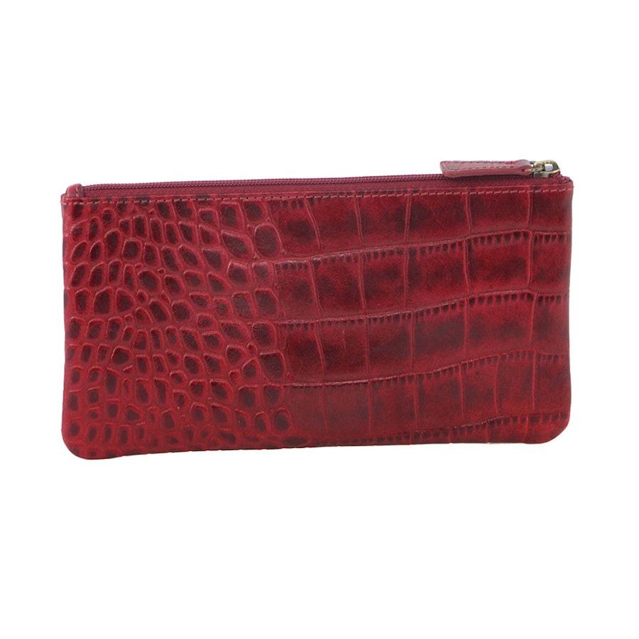 Pierre Cardin Tegan Women's Italian Leather Phone Wallet Red Red
