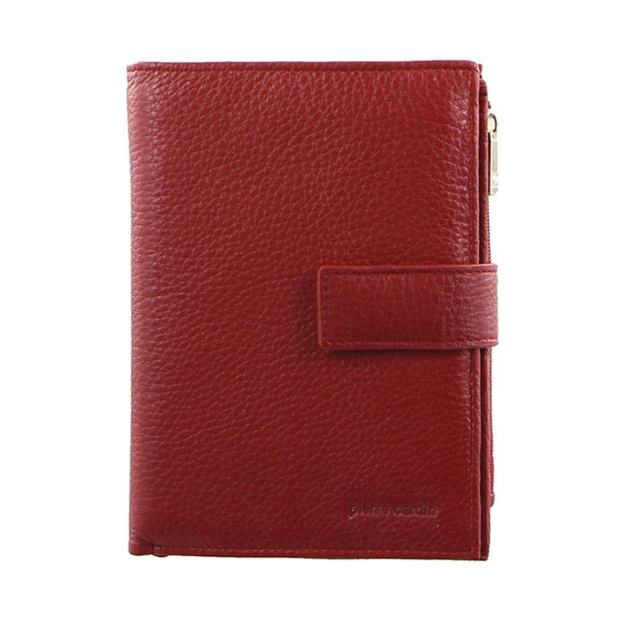 Pierre Cardin Athena Ladies Italian Leather RFID Wallet Red Red