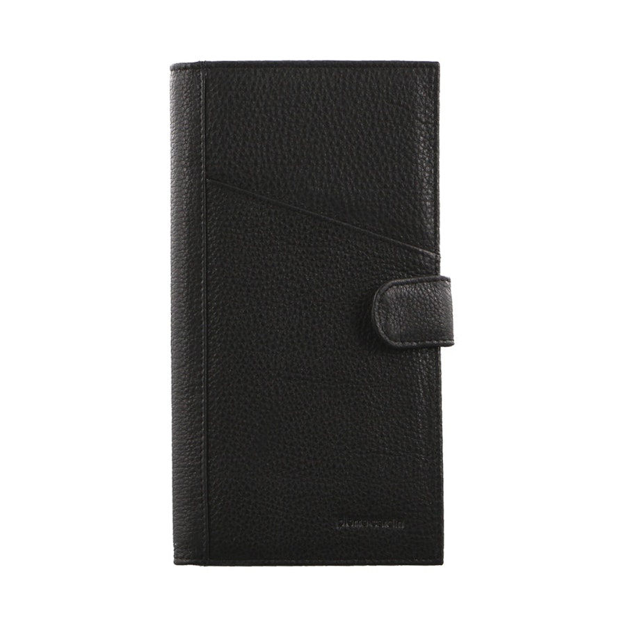 Pierre Cardin Chandler Italian Leather Passport RFID Wallet Black Black
