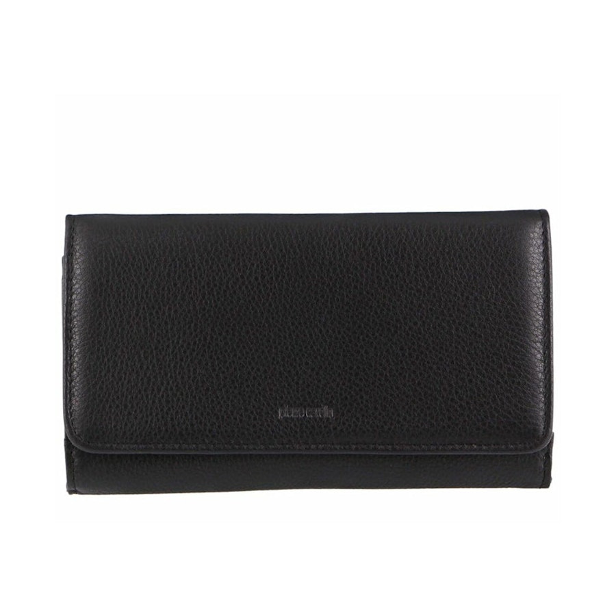 Pierre Cardin Lucy Women's Italian Leather RFID Wallet Black Black