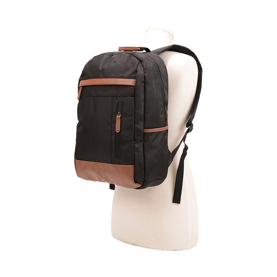 Pierre Cardin Classic 15" Laptop Backpack Black Black