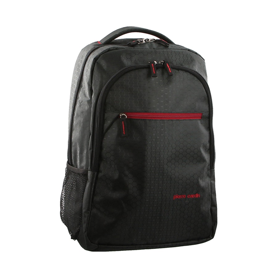 Pierre Cardin Leon 15" Laptop Backpack Black Black