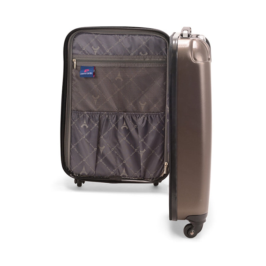 Pierre Cardin Dakota 56cm Carry-On Mobile Office Charcoal Charcoal