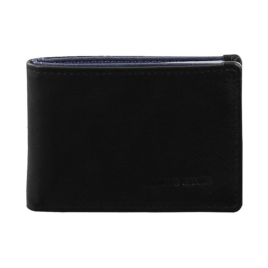 Pierre Cardin Felix Men's Italian Leather RFID Wallet Black/Navy Black/Navy