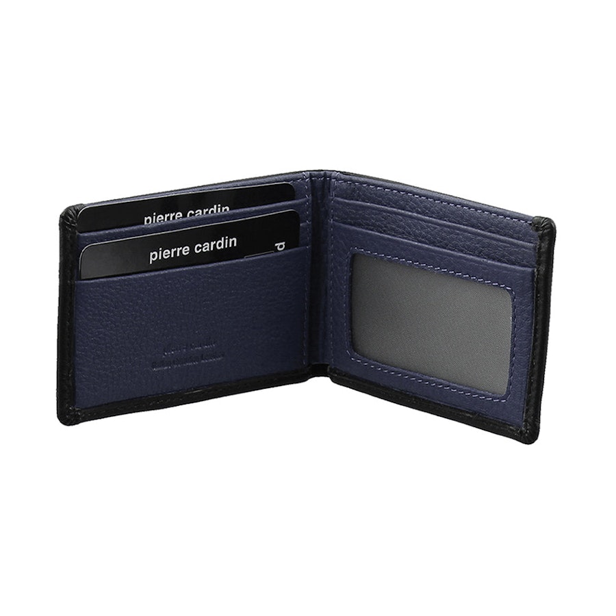 Pierre Cardin Felix Men's Italian Leather RFID Wallet Black/Navy Black/Navy