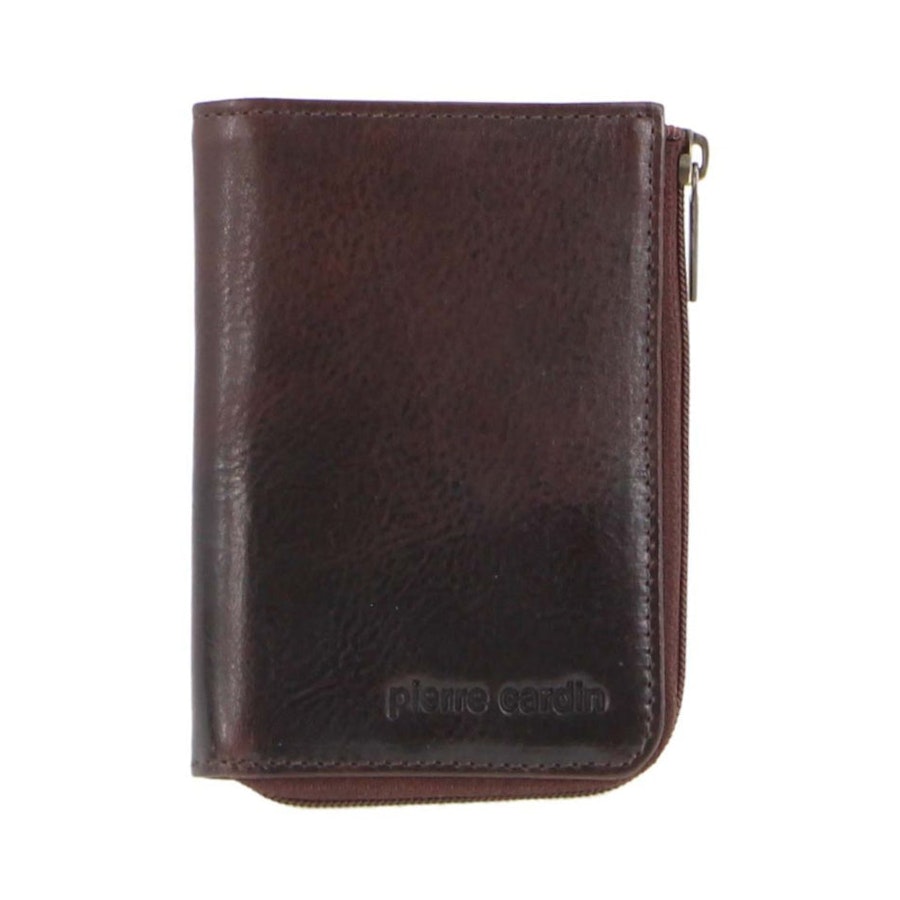 Pierre Cardin Vesper Italian Leather Key/Credit Card Holder Dark Chocolate Dark Chocolate